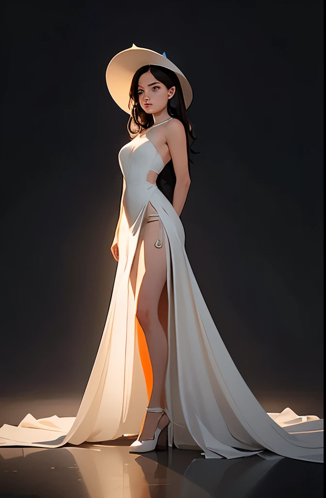Elegant dress,High heels girl