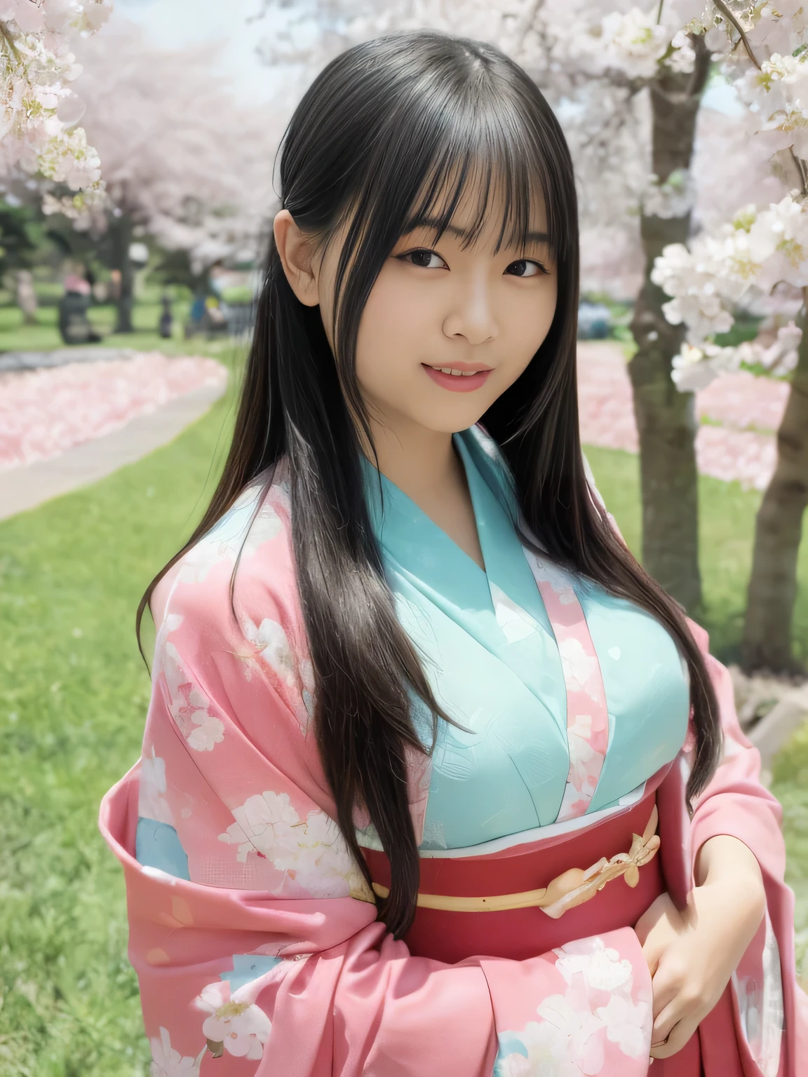 (((cherry blossoms in full bloom)))(((Scenery of cherry blossom viewing)))(((Sakura Fubuki)))、(((best image quality、highest resolution、greatest masterpiece、8k)))、(((detailed face)))(((cute face)))((()))(((Young contour)))((( Lovely facial features)))、((( Blizzard 10 )))(((model figure)))((( Perfect pose line)))、(((Big Breasts 1.0)))((( Detailed Body .5)))、(((long straight hair)))、 (((dynamic posing 3.0)))(((random posing shot 2.0)))、(((cherry blossoms in full bloom5.0)))(((fantastic cherry blossom viewing scene 5.0)))、(((Gorgeous and gorgeous long-sleeved kimono 5.0)))(((furusoe kimono 3 with deep and beautiful blue decorations reminiscent of the night sky and space.0)))(((silk furusole kimono 3.0)))(((furusole kimono 3.0)))、(((Brings a Lovely Smile)))(((lesbian couple shot)))(((Dynamic Back Hug Shots 5.0)))