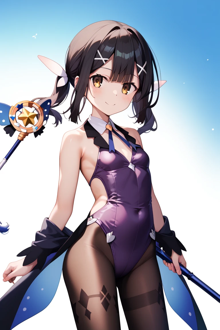 GRANBLUEfantasy,1young_teen_ girl,brown_hair,medium_bob_hair,platina_blond_hair,white_leotard,covered_crotch,thigh-highs,smile,standing,bluesky_landscape_background,slightly_spread_legs,happiness, short_gloves ,solo, r18, navel,relicbuster,short,boots,open_mouth,sitting,knees,blush,shy,bunny_ears