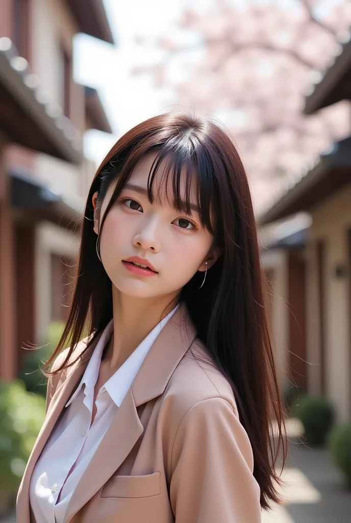 extreme close-up of beautiful beautiful korean female, 34 inch breasts size, wearing as detective Conan costume, cinematic scene, UHD