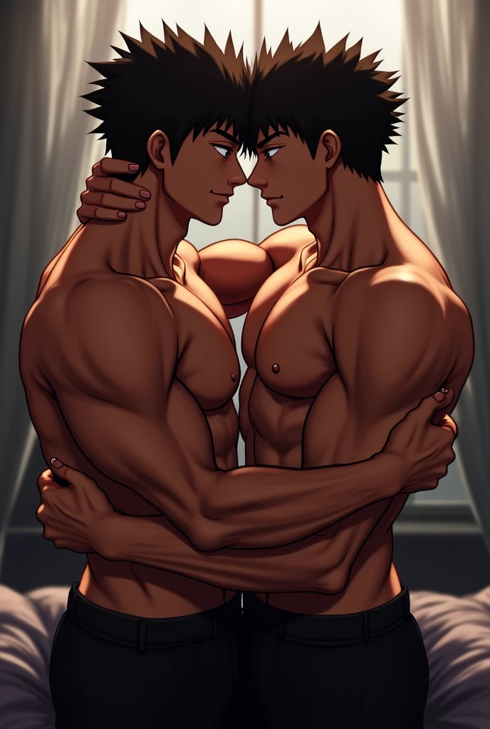 two man, abs,naked,sexy,having sex,at the street