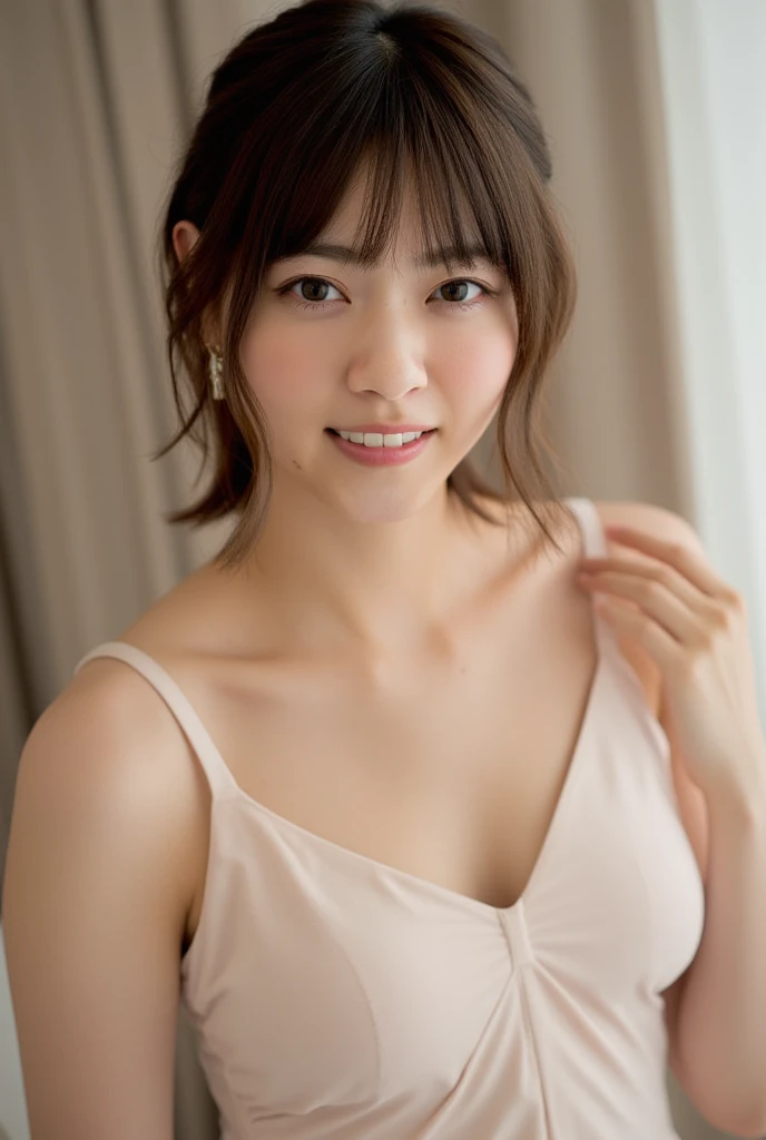 ((Highest quality, 8k,)), Browsing Caution, front, Heavy chest, charm, Accurate手足, (masterpiece:1.3), RAW Photos, Beautifully detailed face, Pale skin, Detailed hair texture, Perfect body, Beautiful Face, Accurate, Anatomically correct,Natural neck length,(Fair skin:1.2), (Highest quality:1.4), finely,(とてもBeautiful Faceのディテール), (Big Breasts:1.0),フルnude、Fashion model posing、Whole Body Ezbian、nude、thin、Hip、thin脚、フルnude,Exposing the breasts、Portraiture,One Woman, (RAW Photos:1.2),In bed、naked、Japanese、small、Areola、frontを向いて、(Photorealistic photography:1.4), (超Realistic:1.4), (Realistic:1.3), (softer lighting:1.05), (映画の照明Improvement of quality:0.9), topless、Underless、上半身naked、naked、, (Bright light:1.2), (Improvement of quality:1.4), (Highest qualityのリアルテクスチャスキン:1.4), Detailed eyes, finely描かれた顔, ( Joyful), (smile:1.1), (Enhances the beauty of skin texture.:1.1)、Stick your butt out、On all fours、Open your legs、Spread your legs、Show me your crotch、