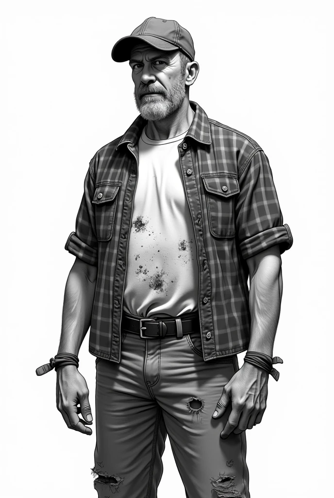 a man 50 years old from indonesia with background a house, white beard and mustache, simple casual picture, superrealism, ultra high definition face and hands, old man, from a movie, wear indonesia batik, full body shot, still shot, long shot, short hair old man, more formal suit, restore the noise,