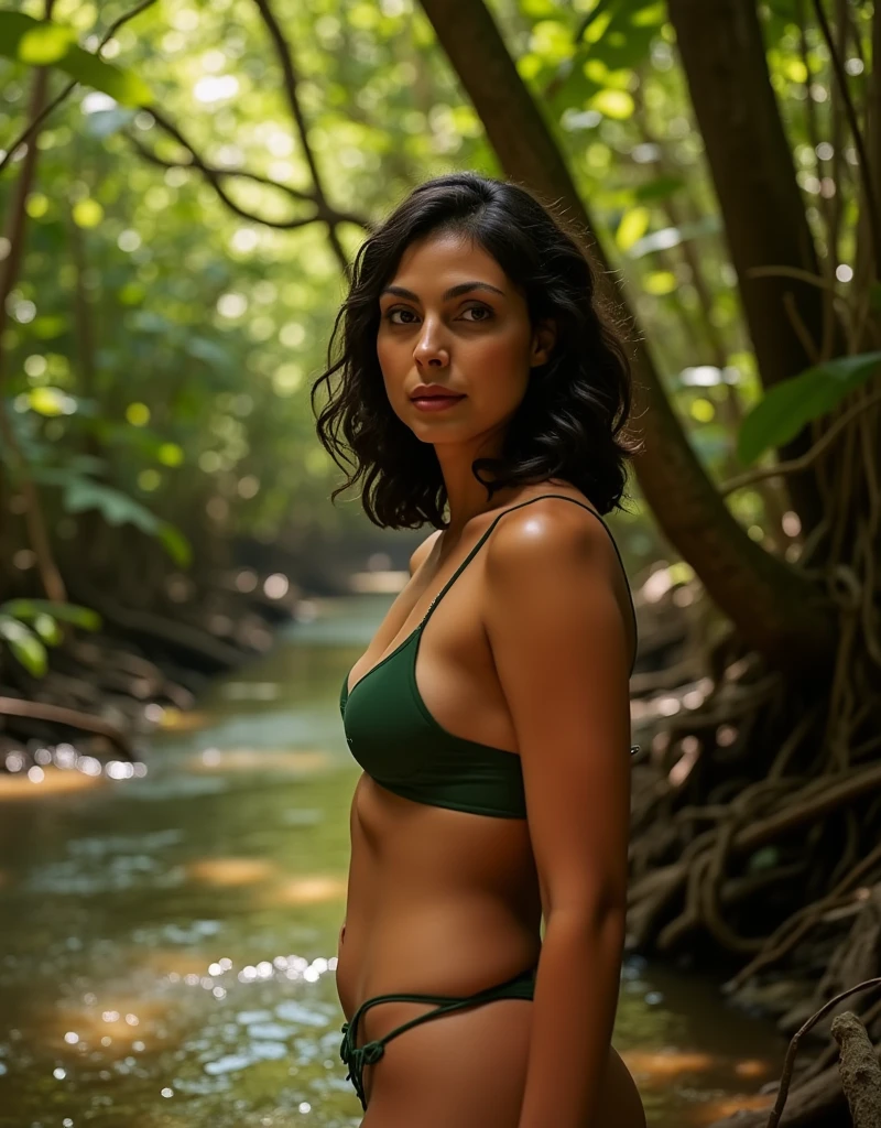 Claro, Here's a suggestion:
Nome: Lara Silva Physical description:
- Cabelos longos, loiros e ondulados, que brilham sob o sol da selva.
- Olhos verdes intensos, that reflect the exuberance of the vegetation around them.
- Agile and athletic body, adaptado ao ambiente da selva.
history:
Lara is a young explorer who grew up in a small, isolated jungle community.. From childhood, she was fascinated by the nature around her and developed survival skills and knowledge about wild plants and animals.
Com o passar dos anos, Lara se tornou uma especialista em navegar pela selva, conhecendo cada trilha e segredo do ambiente ao seu redor. Ela adotou um estilo de vida simples, preferring the freedom of the jungle to city life.
Um dia, During an expedition, Lara discovers an ancient temple hidden in the heart of the jungle. Determinada a desvendar seus segredos, ela embarca em uma jornada perigosa, facing natural challenges and obstacles left by the temple's ancient inhabitants.
Ao longo de sua jornada, Lara discovers not only the secrets of the temple, but also more about herself and her place in the world. Sua coragem, determination and connection with nature help her overcome all the challenges she encounters, provando que, na selva, she is truly free.
This is just a character and story suggestion.. You can adjust and develop as you wish!
