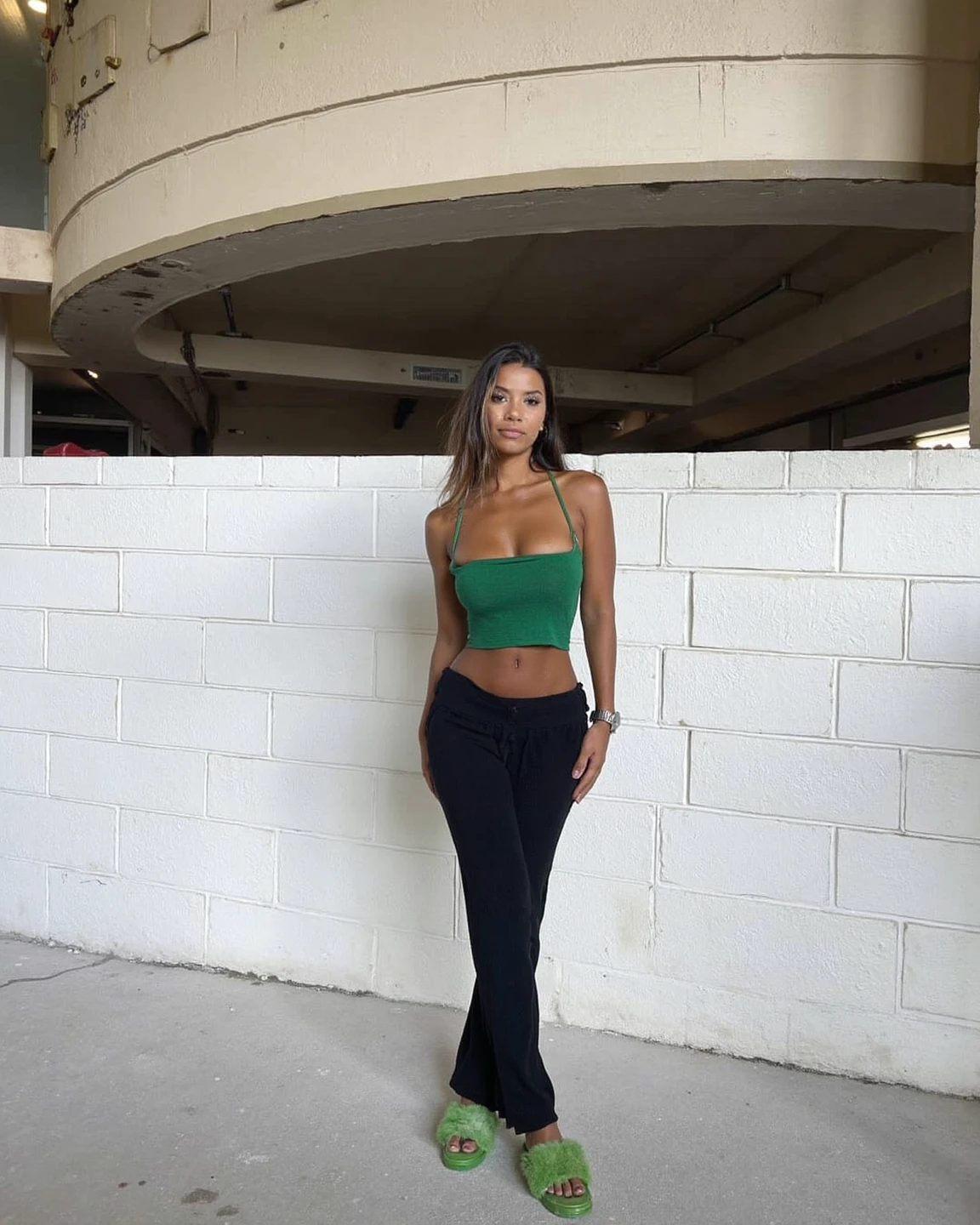 Chica latina con pelo negro muy linda y buen cuerpo
