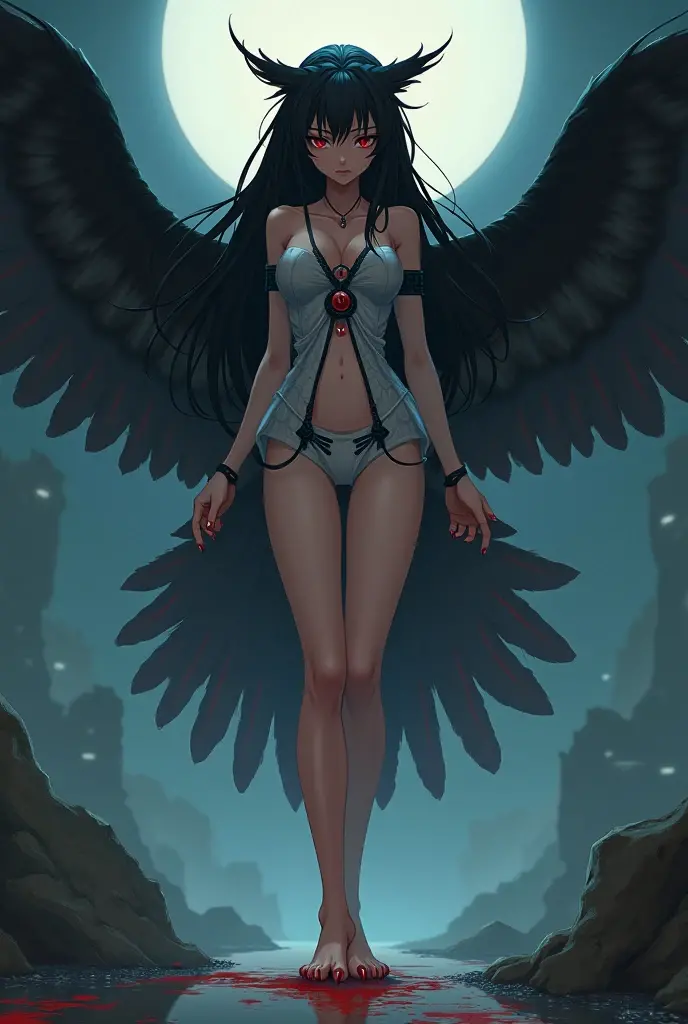 ((1girl, solo)), albedo (overlord), demon girl, demon horns, black wings, low wings, feathered wings, black feathers, beautiful body, (perfect anatomy, perfect body, perfect hands, perfect legs), nice hands, natural proportions, sexy body, (large breasts:1.3), standing, hand on hip, full body BREAK
((extremely detailed face)), (yellow eyes:1.2), (beautiful detailed eyes:1.6), (realistic pupils, realistic iris:1), expressive eyes, ((looking at viewer)), (clear eyes:1.3), (hyperrealistic:1.2), (detailed skin texture:1.2), smooth skin, (black hair:1.5), long hair, ahoge, hair between eyes, (detailed lips:1.2), (attractive lips:1.1), (glossy lips:1.1), ((smile)), perfect face, perfect eyes BREAK
maid, (maid bikini:1.5), maid headdress, (detached collar:1.3), (black bowtie:1.3), front-tie top, ((black bikini)), covered nipples, ((wrist cuffs)), side-tie bikini bottom, bare legs, black footwear, high heels BREAK
(masterpiece:1.5), anime-style, top quality, best quality, (beautiful and aesthetic:1.2), (ultra detail:1.5), Ultra-detailed depiction, Ultra-precise depiction, extremely detailed 8k illustration, high resolution, (highly detailed shading:1.2), (realistic lighting:1.4), perfect lighting, vibrant colors, dynamic tones, striking hues, 8k, absurd resolution, perfect shadows, hdr, UHD, ambient lighting, realistic, ultra-realistic, photo realistic, highly detailed, rich detail, luminous colors, fine texture, intricate design, professional illustration, (soft light:1.2), (illustration:0.7)