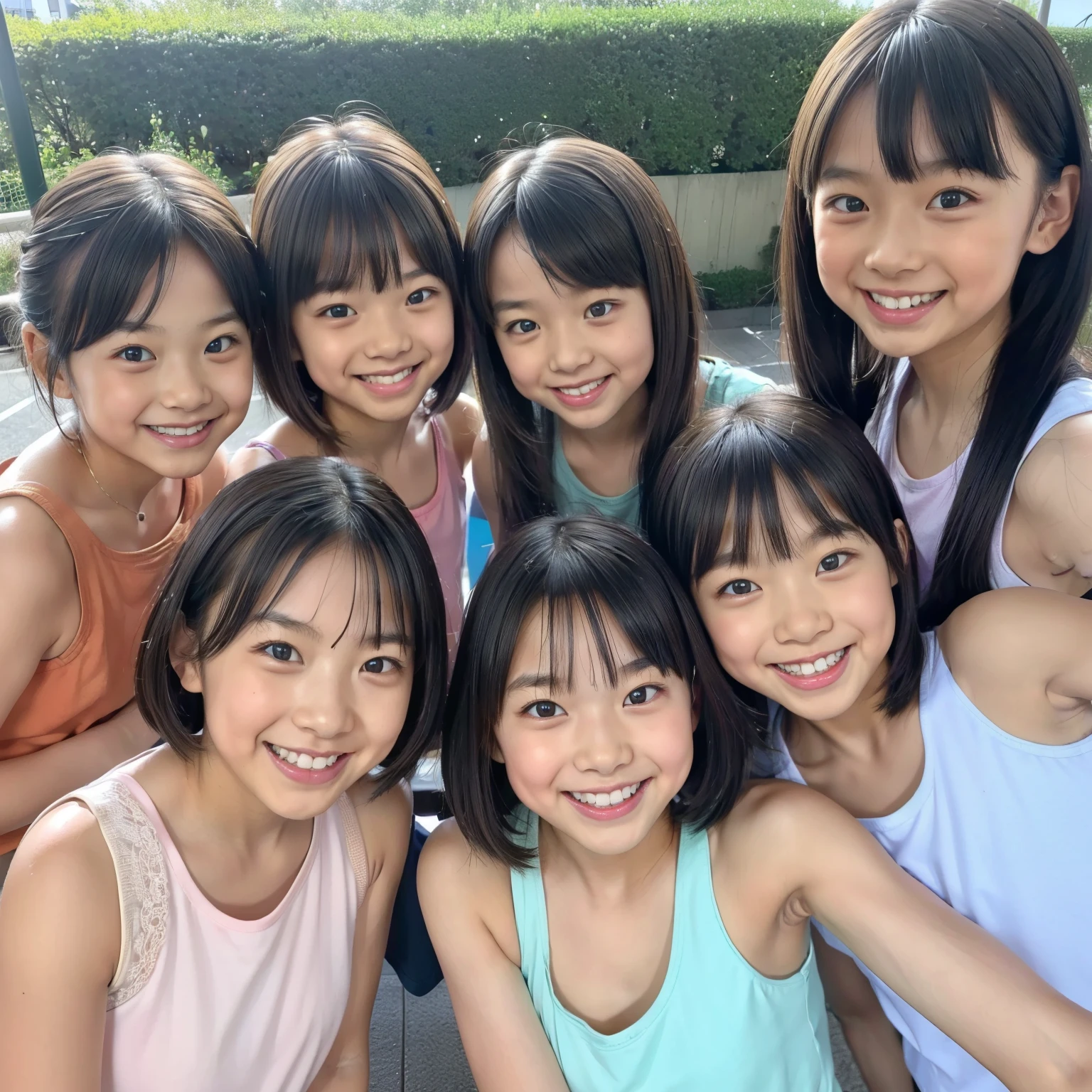 filling machine that divides Canadian、(  There 5 cute elementary school students  ) ,((Group of 5)), cute girl model,((harem )),  5 elementary school girls are so cute  ,   All girls are    ,  ((  unworn    )) ,  high image quality, masterpiece, accurate,  ((    pastel tank top t-shirts   )), ( pastel west cross    ),    Love                  , Best Quality, smile,   looking realistically            , (   There                :1.4),(  医学的にaccurate  ),,((   There           :1.4)),((       Classmates     )),   {{x}}    staring at the camera   ,smile,(( たくさんの女子の    Classmates   がいます )),   school playground 
