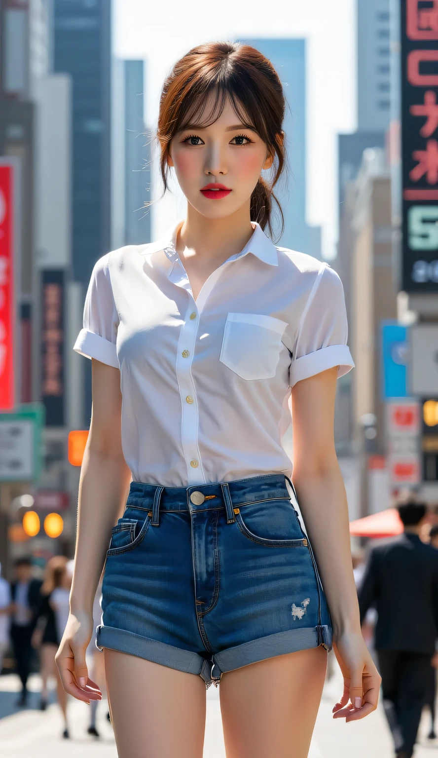 best quality,masterpiece,ultra high resolution,(actual:1.4),original photo,ultra high definition,8k,there is a girl,fashionable clothes, RAW photo, CG rendering, Blurred background, deep shadow, 16K, bokered, Very detailed, wallpaper, depth of field, movie light, Ray tracing