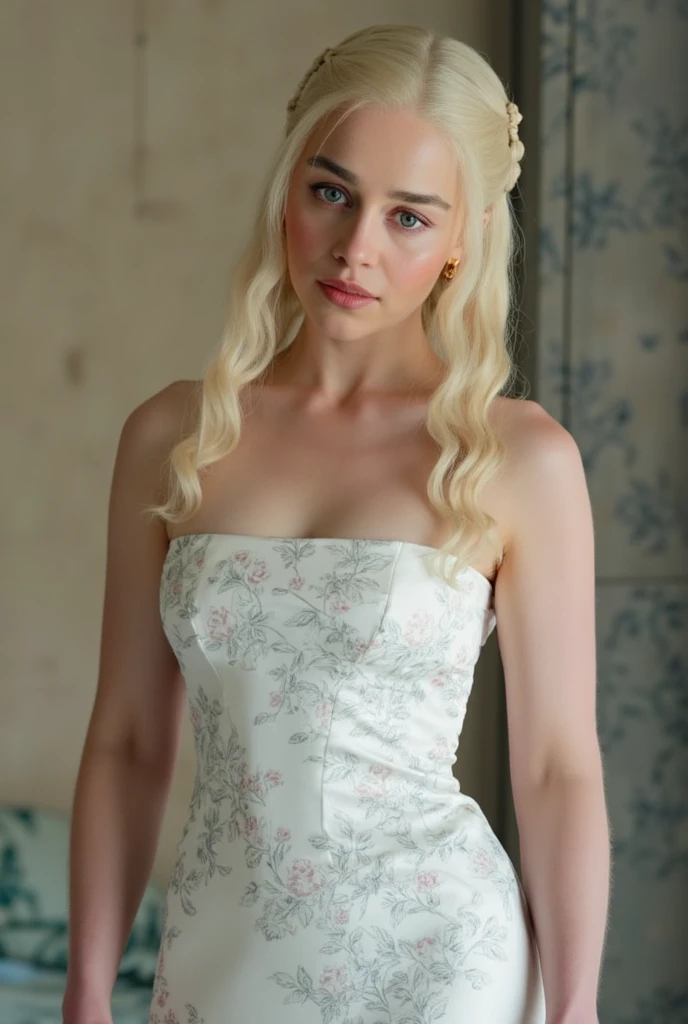 masterpiece, stunning portrait photo of khls woman, sleeveless, erotic costumes, sensual satin dress, game of thrones inspired costumes,