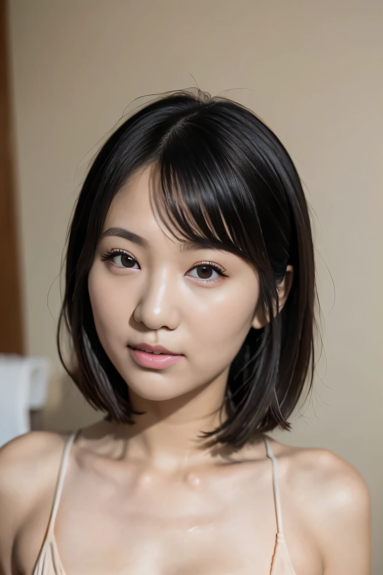 (best quality, masterpiece, 16k, ultra detailed, beautiful skin, professional lighting)
A girl, full body, ,,{{Double eyelids}}, {{Mascara}}, {{Under-eye bags}}, {{Long eyelashes}}, {{Bangs: 2},,naked, nude, bare、facing front
