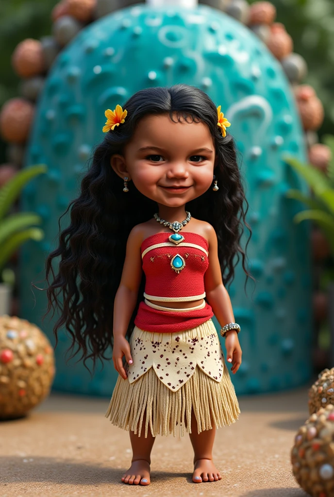 (((Ultra-HD, Ultra-HD-details)))   <lora:LiloPelekai_1:1> lilo-pelekai, black-hair, 1girl, long-hair, solo, smile, child, black-eyes, full-body, dark-skin, dress, brown-eyes, sandals, dark-skinned-female, solo