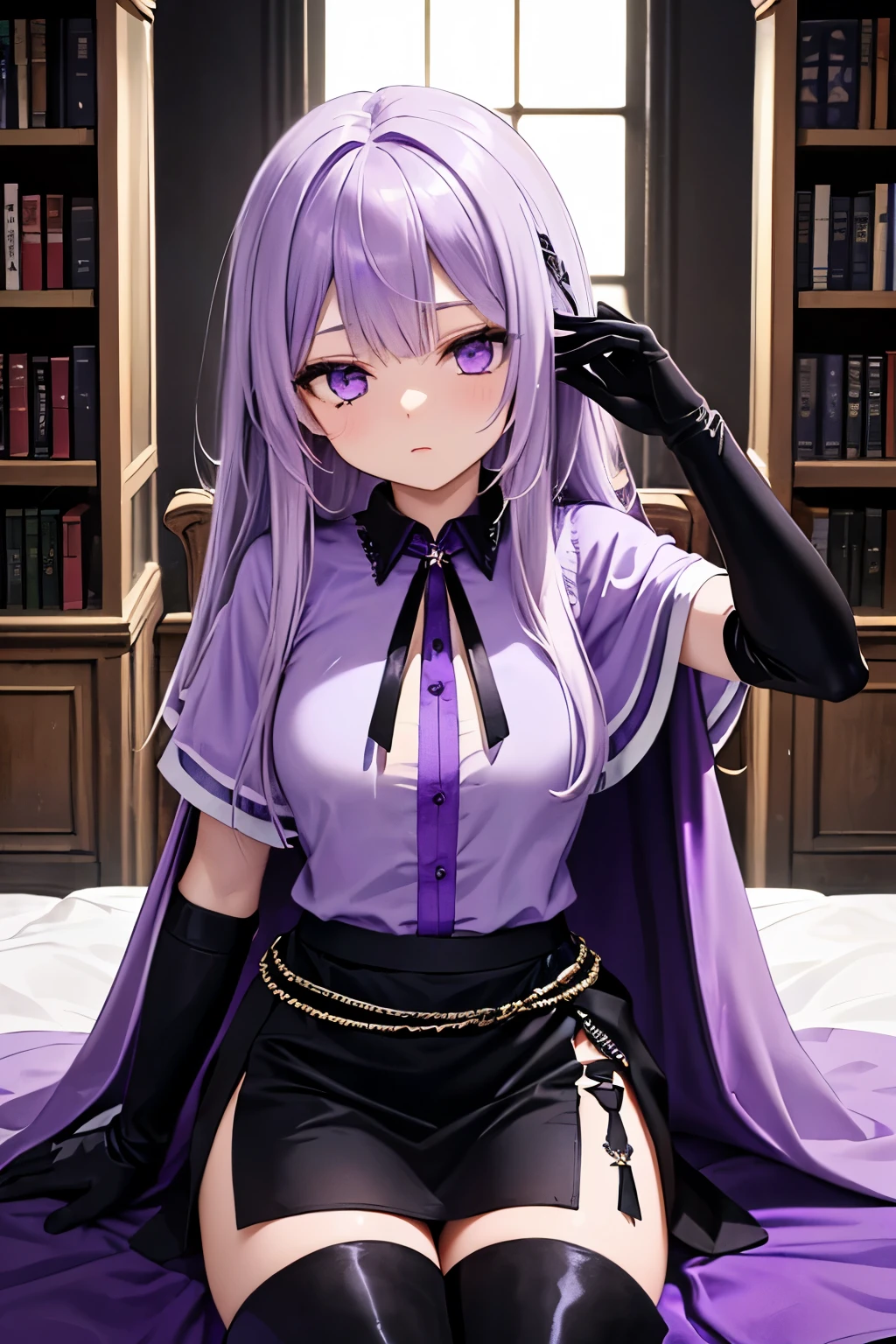 (obra prima) (ULTRARREALISTA) Anime girl with demonic horns, Elfa, risada feliz