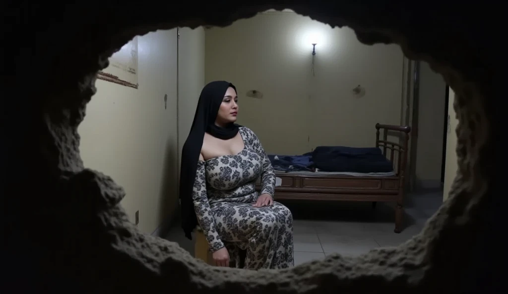 masutepiece, Best Quality, High resolution, 32K, (hijab:1.1, Sexy mature malaysian woman:1.6, In an abandoned messy house:1.3), (Big Tits:1.7), (full :1.9), (Full body shot:1.1), hyper derailed face, Ultra-realistic skin texture, (yawn and closed eyes face:1.7),
