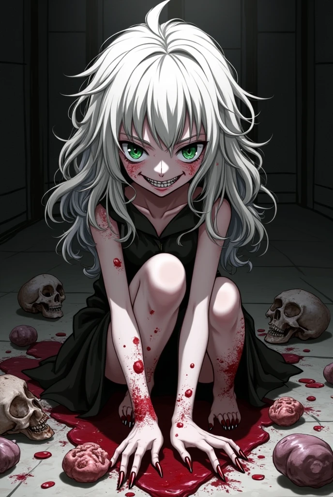 Zombie girl,With vampire teeth,lie on the floor,Show crotch,white transparent,凸起sexy,There are on the street,watching,Spread the joy of leg presses,clothes in tatters,There are bite marks on the body,View from the side,pained expression,sexy,forward and backward,Half-kneeling position,There was blood all over his body,crazy,Bite marks all over the body,Skin changes,Growing claws,The protagonist is biting another littleGrowing meat wings,Growing a meaty tail,Jack Shake