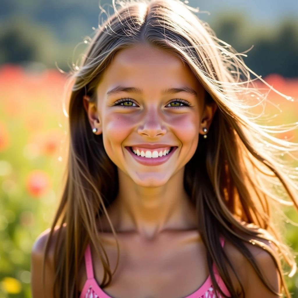 Girl wearing T word neck chain 
