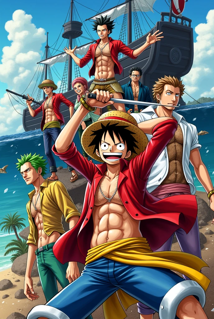 Create Saitama in the Straw Hat Pirates crew