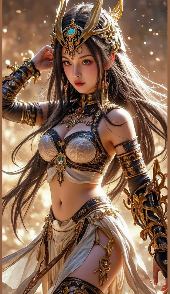 8K,There are people taking pictures wearing black and white dresses., High quality detailed art by Yang K, fanart best artstation, very detailed Artgerm, inspired by Yang Jin, Fantasy Art Style, a beautiful fantasy empress, tiny chest,Spider crest(Precise workmanship details)Trending on CGSTATION, Inspired by Yang J, beautiful character painting, ! Dream ArtGerm Haha Ne Character Art,Personification of spiders,