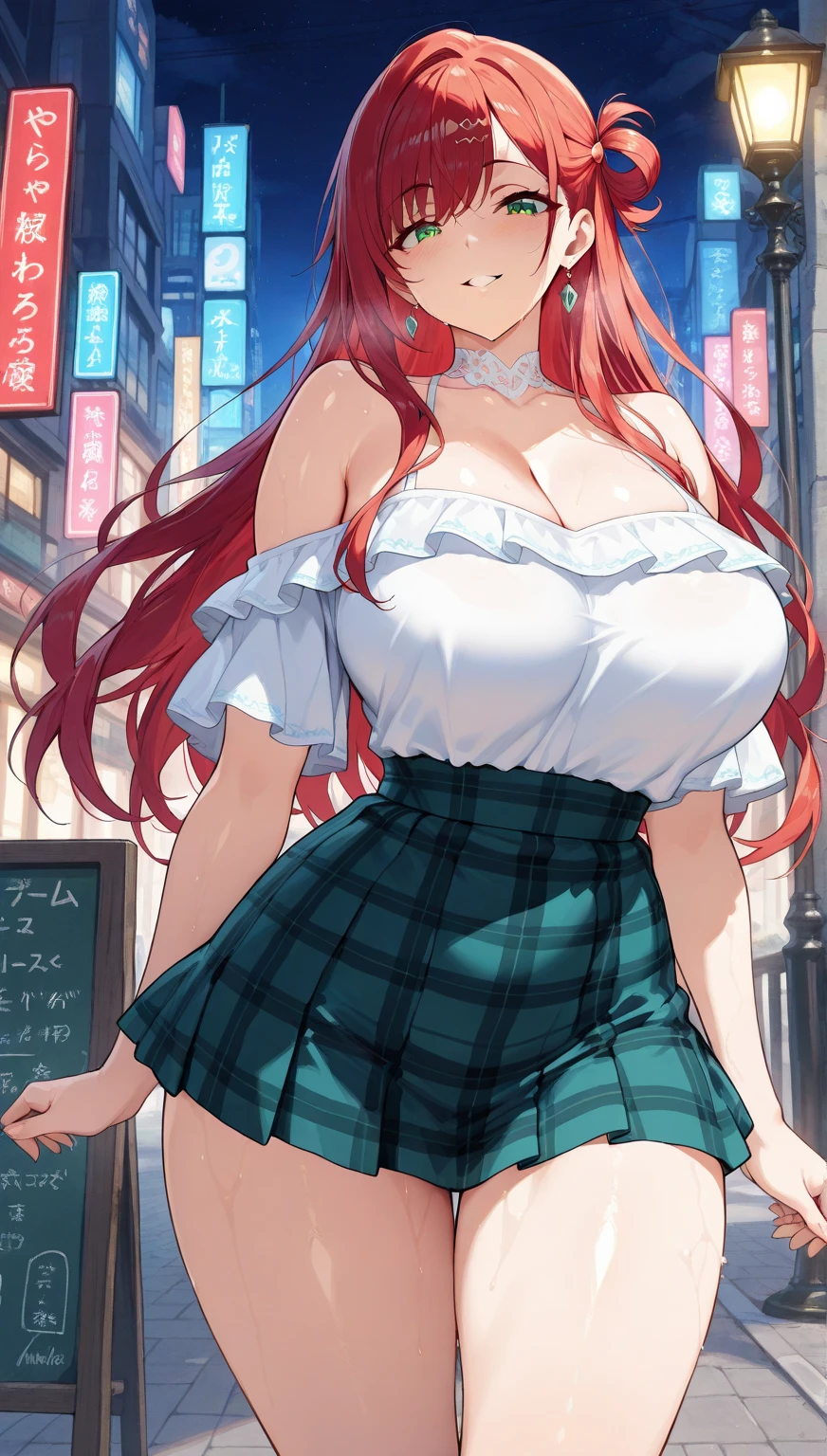 (super fine illustration:1.2),(masterpiece, 8k), (best quality, high quality:1.4), perfect anatomy, hyper detailed, ultra detailed,masterpiece background,beautiful detailed background, v8k wallpaper,perfect design,award-winning art,atmospheric,


BREAK,   one beautiful girl, (17 year old girl),alone,(kawaii:1.5),(Chibi:0.6),(cute:1.5),(:1.5),break,(17 year old girl), one beautiful girl,very detailed,Colorful,best details,transparent skin,Shining beautiful skin,shy,very detailed,Colorful,best details,BREAK,transparent skin,Shining beautiful skin,shy skin,break,(heterochromia,blue eyes,green eyes, eye highlights,first ultrafine star:1.45),star eye silhouette ,BREAK,(pink hair, semi-long hair, bow:1.4),(twin braids,slightly curly hair,princess cut, crossed bangs:1.3),(big breasts,beautiful breasts:1.5),(long eyelashes, double eyelid:1.2),alone,glowing skin, transparent skin, Shining beautiful skin,(highest quality face),(highest quality bright eyes),(light smile:1.45),

BREAK, (1girl, solo, looking at viewer, walking:1.2), (Amusement park:1.2), (attractions, theme parks, roller coaster:1.2), (ferris wheel:1.2), (flower, fountain:1.2), (outdoor:1.2), beautiful detailed sky, dating, sunlight, beautiful lighting, volumetric lighting, 

BREAK ((white camisole), detailed frilled camisole), (red skirt, detailed laced skirt), (tiara, necklace, earrings), (flower crown, flower head, side flower head, flower hair ornament:1.5)


BREAK,wakame,wakame,wakame,(cowboy shot,from below:1.5) ,


BREAK,(Blurry background:1.3),(absurderes, hight resolution, Super Detail Art),cel shading,Clear Color, Lonely optical effect, Beautiful pictures, Bright glow, mystic atmosphere,(Close-up of girl:1.1), Mystical light particle effect,manga influence, clean line drawings, 