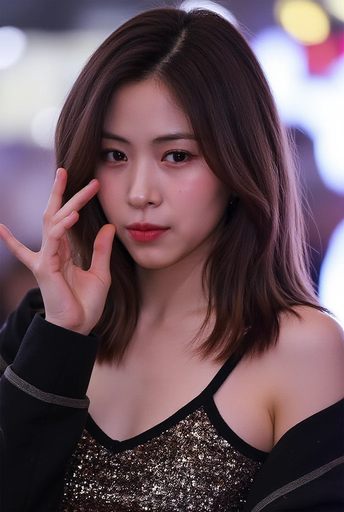 (1 Korean star of the royal sister style),((best qualtiy, 8K, tmasterpiece:1.3)), Focus:1.2, perfect figure beautiful woman:1.4 , (Funny expressions),(Streets at night:1.3), Highly detailed facial and skin texture, A detailed eye, 二重まぶた,Whiten skin,(Air bangs:1.3),(with a round face:1.5),(Thin strap top:1.4),((best qualtiy, 8K, tmasterpiece:1.3)), Focus:1.2, perfect figure beautiful woman:1.4, Cocked buttocks:1.2, ((Cut hair in layers, Beautiful breasts:1.2)), (wetclothes:1.1) , (rain, street:1.3), Bandeau dress:1.1,Translucent black tulle, Highly detailed facial and skin texture, A detailed eye, 二重まぶた,Whiten skin,long whitr hair,(Open-mouthed:1.5)