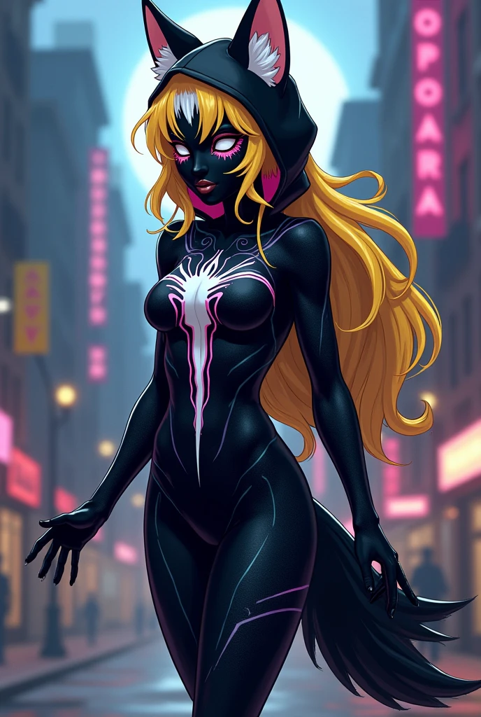 Spider Gwen busty and big ass with the mask on