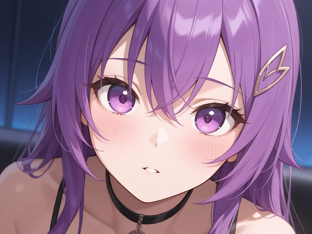 score_9, score_8_up, score_7_up, score_6_up, source_anime, BREAK by ikuchan kaoru, iku, clean color, flat color,1girl, genshin impact, keqing genshin impact, outdoors, in Forest,  face focus, face closeup, face, face only, smug, shy, embarrassed, licking lips, ((seductive)), alluring, seduce, hair over one eye, tongue, licking lips, adjusting hair,  BLACKED, BLACKED CHOKER, BLACKED CLOTHING, BLACKED ATTIRE, MEME ATTIRE