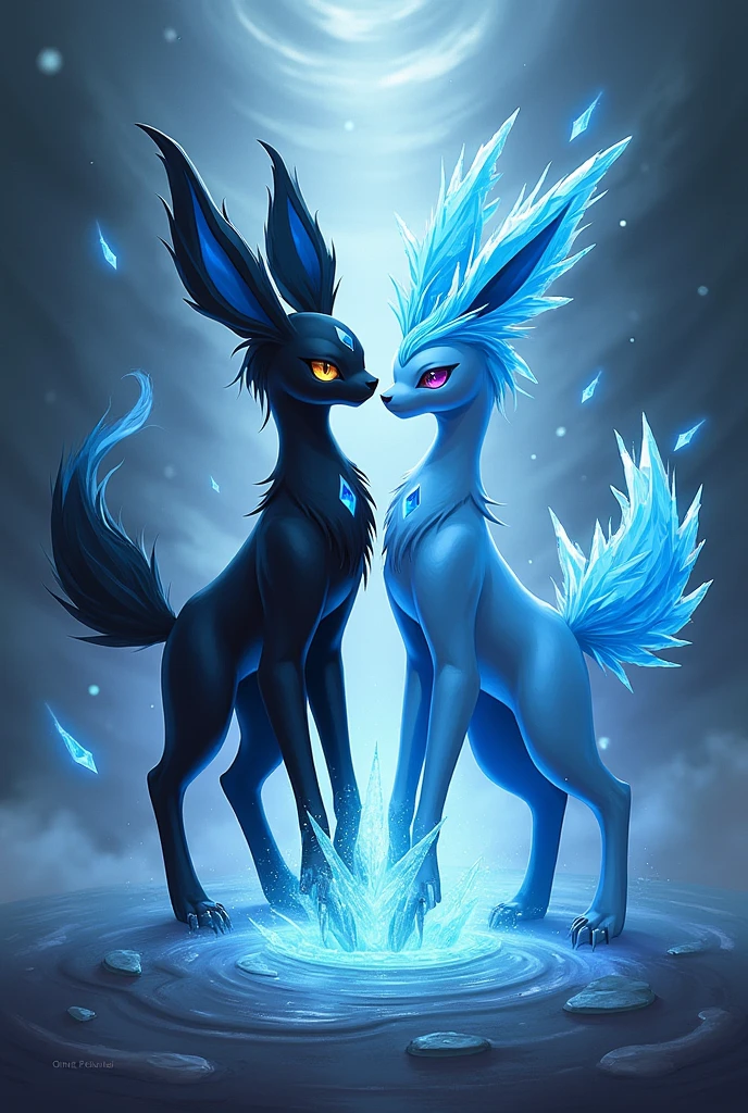 Night fury and light fury together playing kawaii