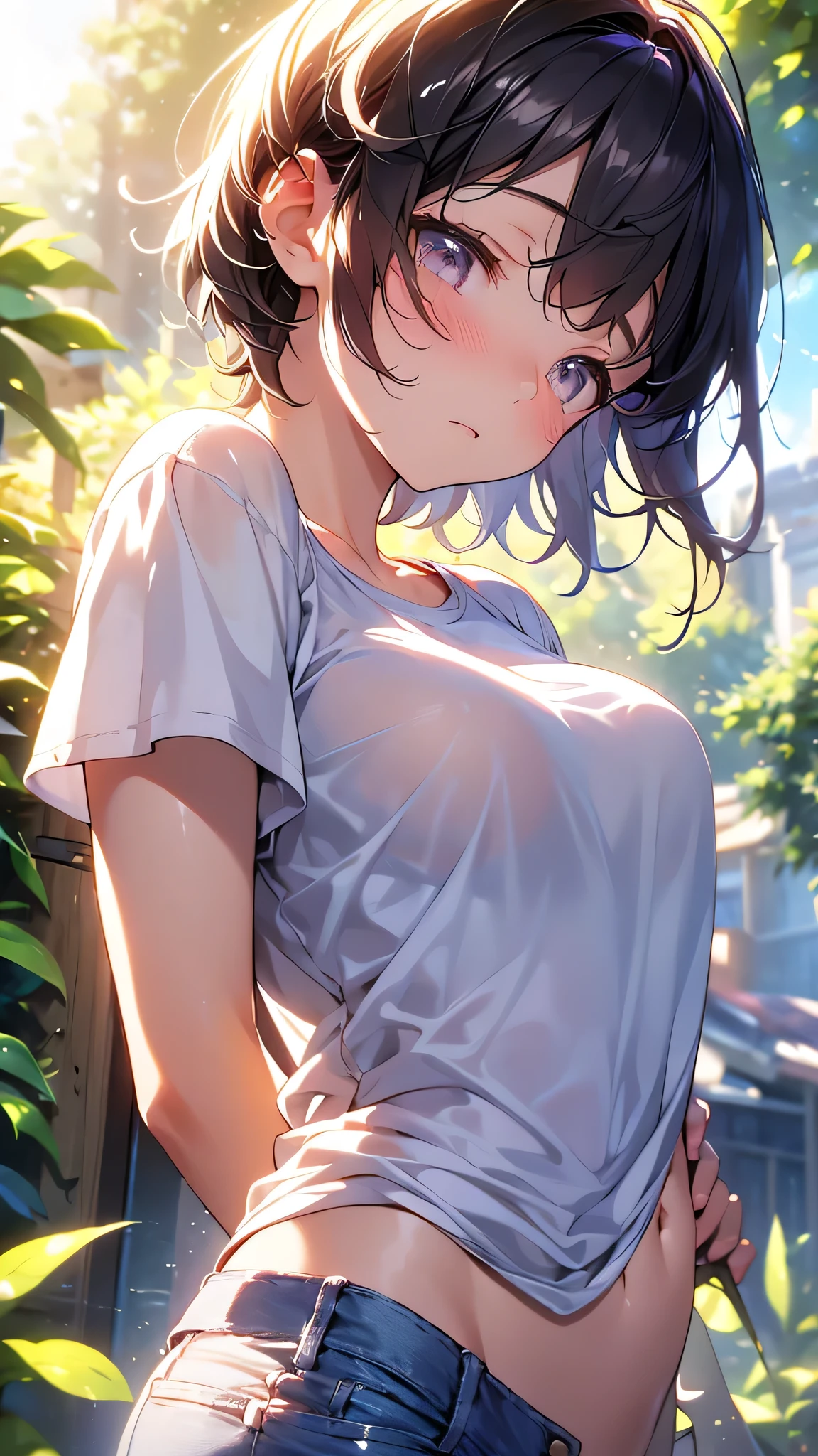 {{{{Ultra High-resolution gravure of neat wealthy virgin Girl Wear a Y-shirt}}}}},{{Extremely detailed}},{{{{{The neat wealthy virgin Girl is secretly invited to street, late at night, Forcibly injected with sexy hormones, when she sits at the street, gets her hair cut in the most appropriate way, she will look the most beautiful ever, rain soaked wet, After her first climax, she gets even more of a woman's face, dye her cheeks and integrated her face beautiful small, thick lips, getting more and more attractive girlfriend}}}}},{{{{{The best shiny and beautiful bangs hairstyles along the face for a small face effect arranged in a pretty, girlish}}}}},{{{{{Now the prettiest girl in her history, she has a confident and debauched look on her face, most adorable and loveliest M-shape Enchanting thick gross lips neat girl with shoulder that suddenly become slender, Too beautiful nape of the long neck, Glow shining brightness in her Eyes, Clear and smooth skin, too girlish appearance in this high-definition photo}}}}}