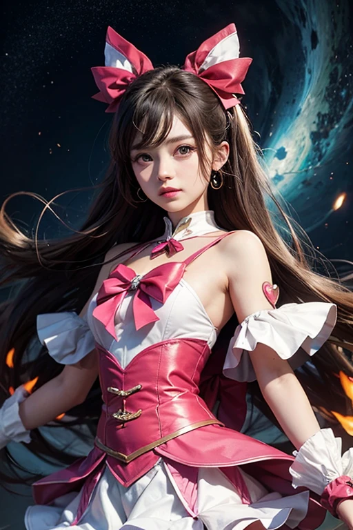 Shes a mahou shoujo. Japanese girl. (Ninfa). (Plug suit). Estilo anime dos anos 80