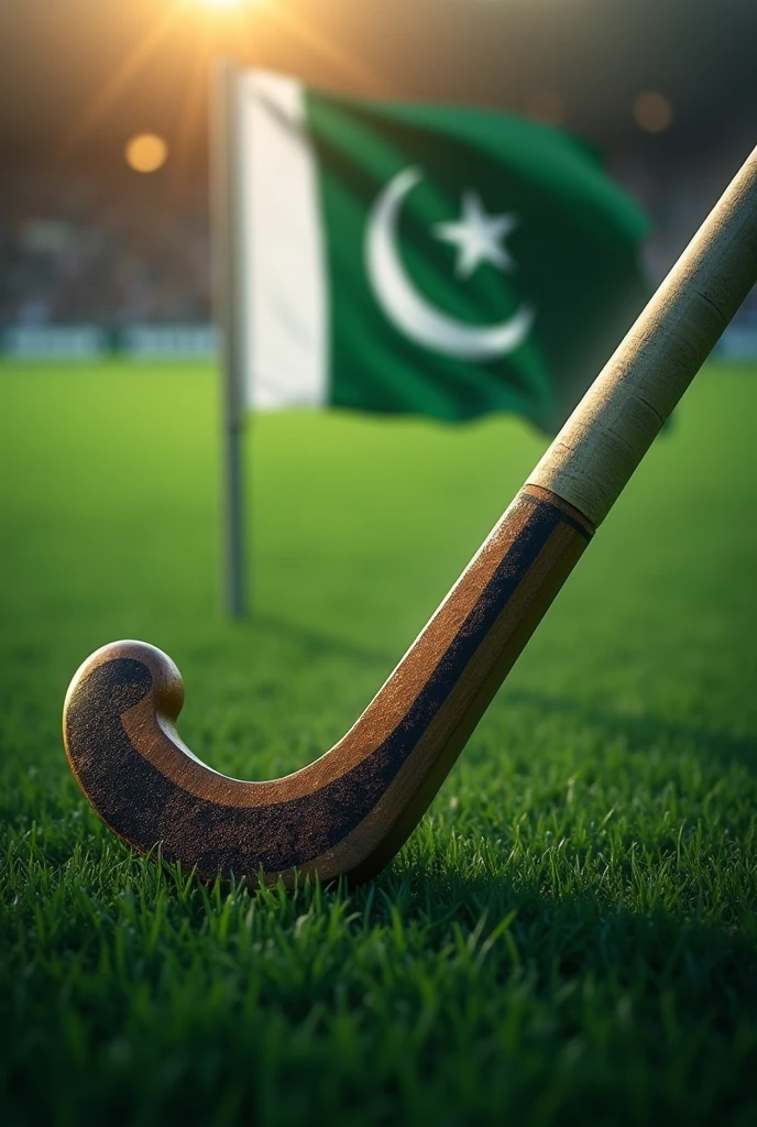 Javelin sport rod with Pakistan flag