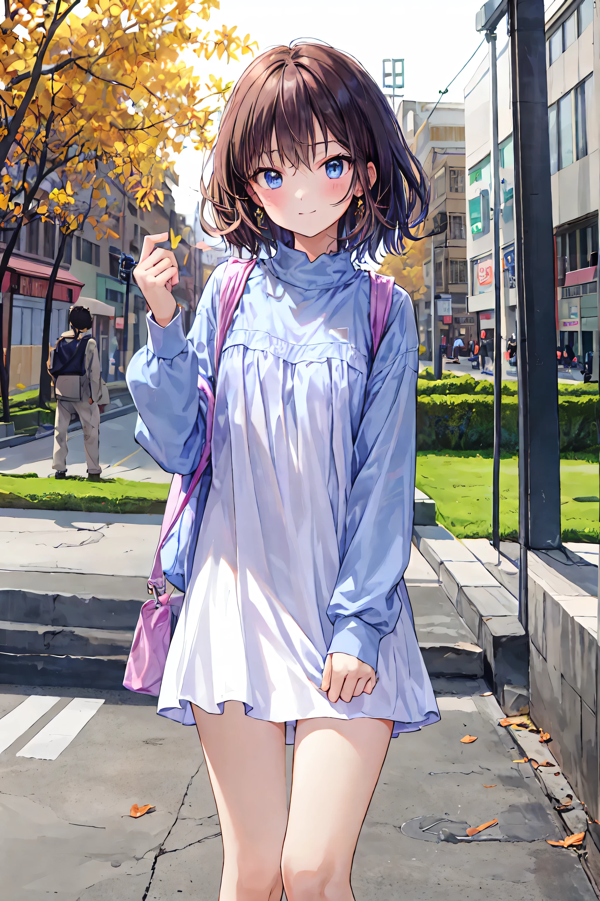 high definition raw color photos , professional shooting, (((((bokeh))))), written border depth, captured with a sony α7 IV,High definition raw color photos , professional shooting, (((bokeh))), written depth of border, Many apples have fallen from the sky 、camisole、Short hair、chest, hair,Shortcuts,Unkempt hair on the left eye,short braided hair, Neat , Slender beautiful woman, correct posture,small breasts,Beautiful Legs,your enchanting gray-blue eyes are shining like stars,Sluggish Eyes ,bright color,beautiful eyes,A delicate smile,textured skin,Best Quality, parody of a gentle and beautiful woman ,anime style、