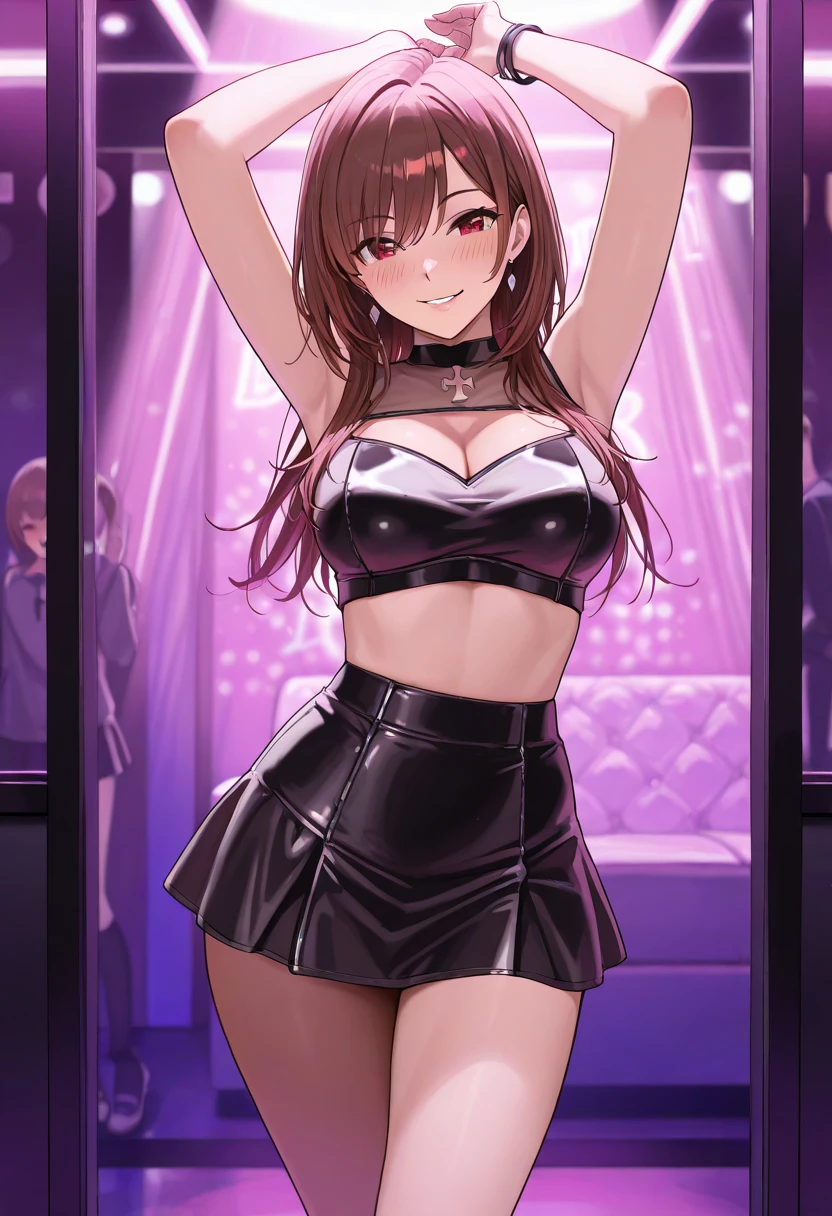 (One girl)、Hostess、Cabaret Club、smile、Dark brown short hair