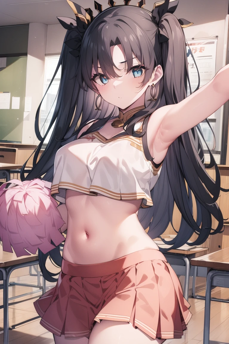 Browsing Caution,((Perfect Anatomy,Realistic,:1.3,Raw photo:1.3,masterpiece、Highest quality、Ultra - High resolution、High resolution、Extremely detailed CG、8K)),Cowboy Shot,1 female,alone,20 year old beauty,((Beautiful and exquisite face and eyes,Big beautiful eyes),Dark brown eyes,Are crying,Open your mouth,Drooling,((Brown Hair,Long Hair,amount,Center parted hair:1.2、Straight hair)),(Medium chest,Slender body,Small Head:1.3,skinny,Sunburn,Glowing Skin,Oily skin,Shiny skin,Sweat:1.7), break ,(((Cheerleader,blue Cheerleader uniform,Love Juice:1.3,Remote Vibrating Egg)),Are standing, break ,Audience seats、Arena、
