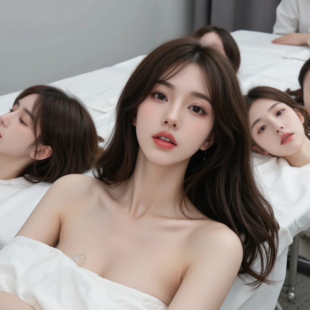 (highest quality,),One Girl,Japanese,Huge breasts,Long Hair,Straight hair,Red Hair,White,nurse,Female doctor,hospital,sweating,Sweaty,Sweaty,Shiny skin,Sexy face