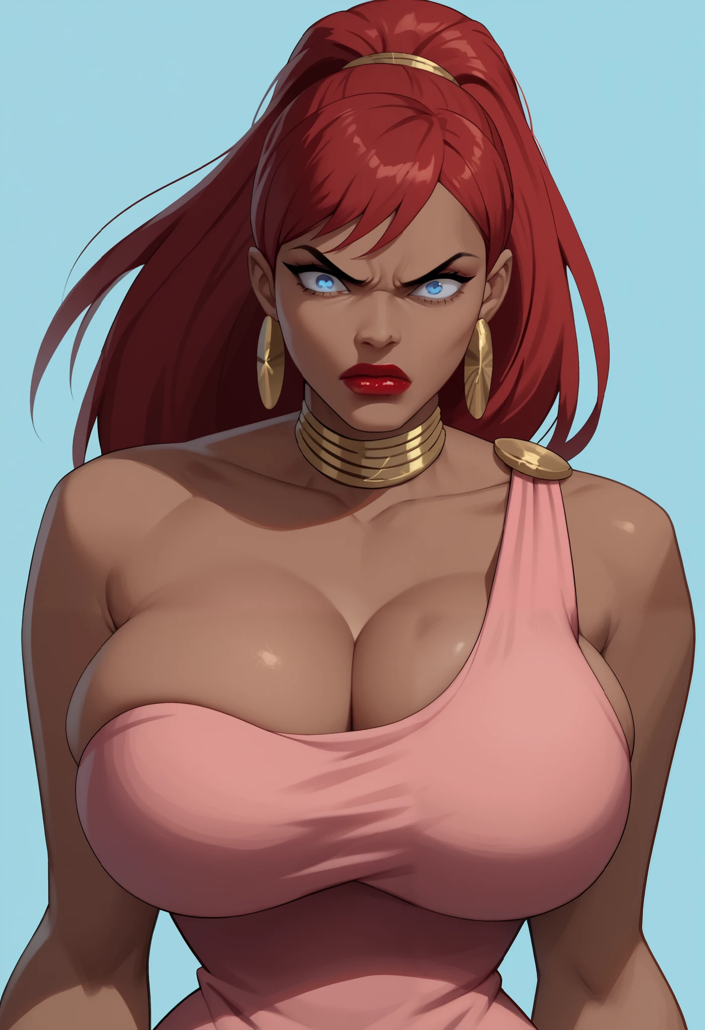 uploaded e621, score_9, score_8_up, score_7_up, score_6_up, score_5_up, score_4_up, rating_safe, smooth, source_furry, {realistic}, two seductive babe , DARK SKIN, countershading, huge breasts, thick armpit hair, she is pissing {{{ very very long silky thick dense pulled back redhead hair, thick armpit hair }}}, nude, sexy cleavage, black nipples , black gothic lips, hazel eyes, wide hips, extra thick,