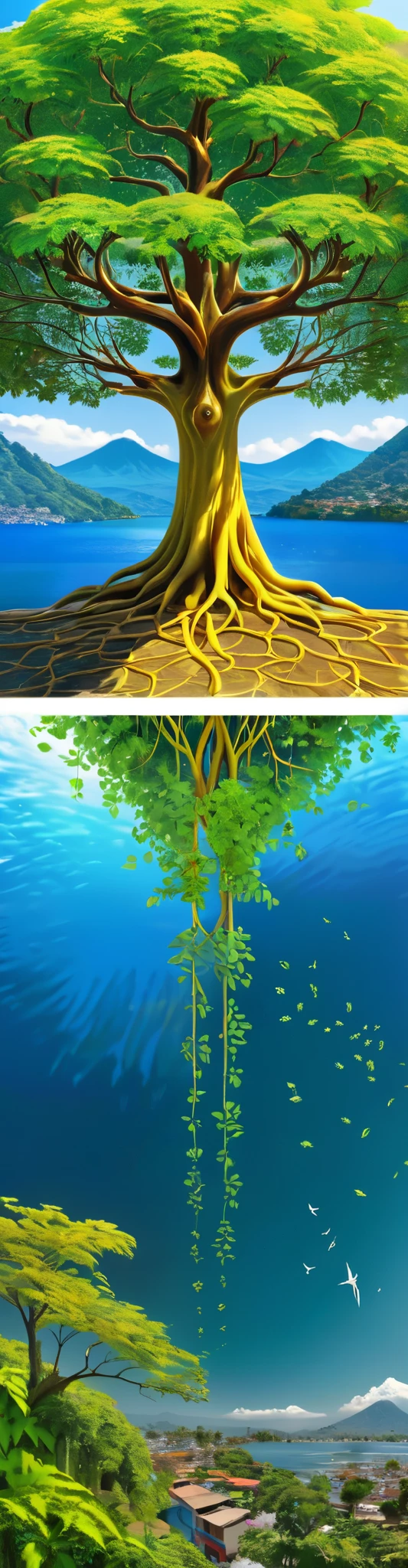 (Evolution of life)、Fibonacci、 the golden ratio 、melted wax、visible brushstrokes 、3D tessellation framework、neural graph、neurons、the tree of life、color、tenderness、passion、The ultra -High Definition、8k UHD、masterpiece
Moringa
Atitlan lake
Guatemala