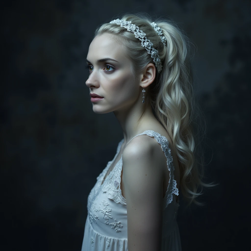 (((2girls))),(((white rococo))),highly detailed skin with freckles ,21 year old,(tears),(intricate details, masterpiece, best quality:1.4), <lora:add-detail-xl:1> <lora:Cosine_freck:.5>, low key photography, dramatic lighting, deep shadows, rich contrast, moody atmosphere, intense emotions, cinematic feel, mysterious ambiance, emphasizing shape and form, creating depth, evoking drama, storytelling through shadows, professional technique