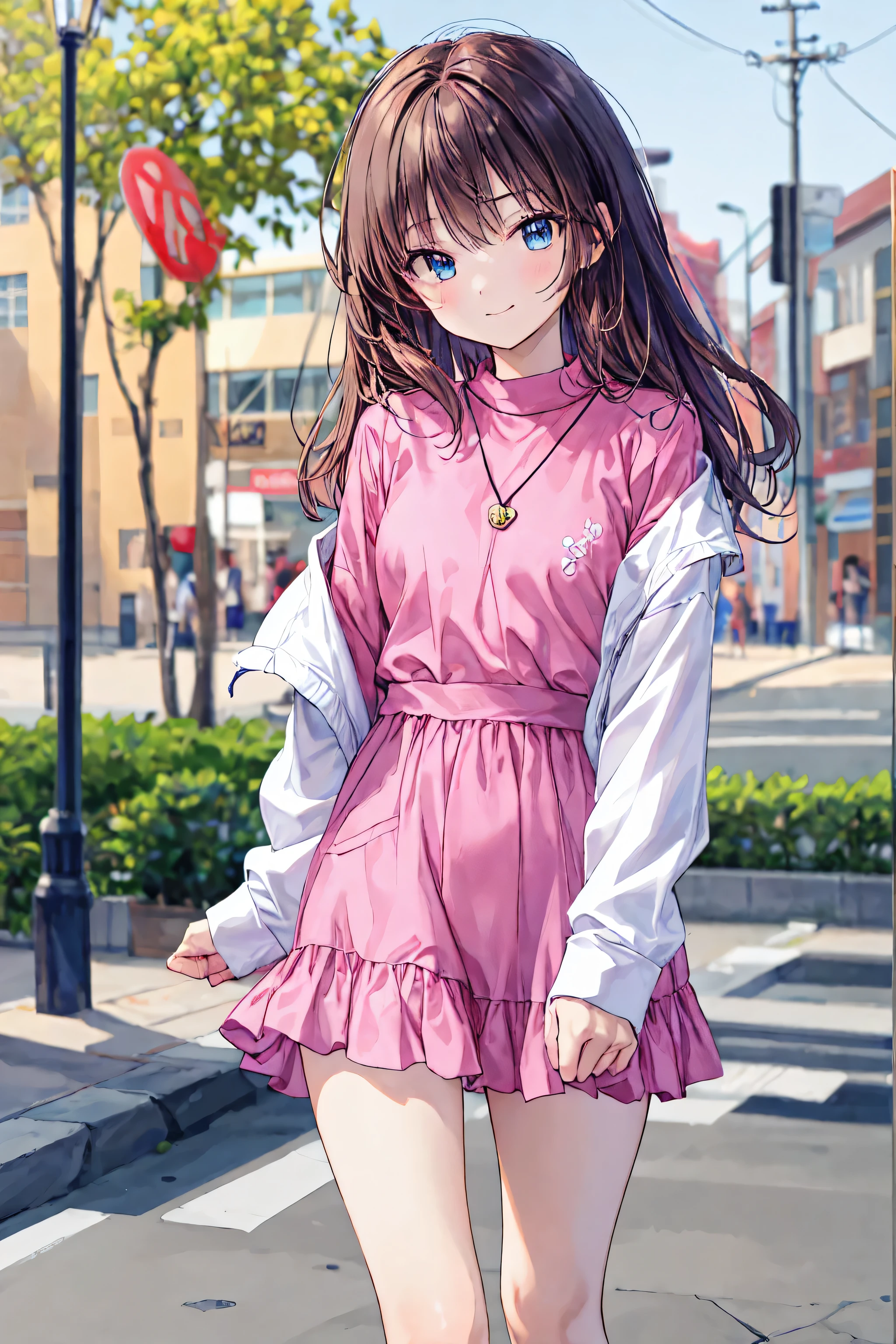 High definition raw color photos , professional shooting, (((((bokeh))))), written depth of border, filmed on Sony α7 IV,High definition raw color photos , professional shooting, (((bokeh))), Border Depth Description, camisole、Short hair、chest, hair,Shortcuts,左目にボサボサのhair,short braided hair, Neat , Slender beautiful woman, correct posture,small breasts,Beautiful Legs,your enchanting gray-blue eyes are shining like stars,Sleepy eyes ,bright color,beautiful eyes,A delicate smile,textured skin,Best Quality, A humorous parody of a gentle and beautiful woman ,anime style、