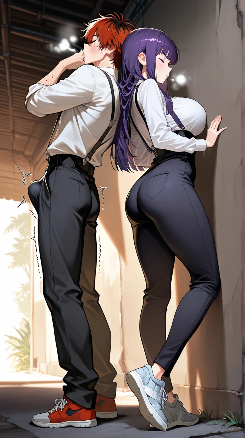 1 futanari and 1 girl, Teen Titans characters, slave mistress, dominatrix, Mature futanari and young woman having oral sex, futanari has huge breasts and huge erect penis, long hair girl, young woman with large breasts and wet vagina, Futanari holding girl under knees, spread legs, penis penetrating vagina from beneath girl, muscular futanari, futanari's fingers rubbing top of vagina, huge breasts, sex scene, girl being penetrated by futanari, squeezing breasts, pinching nipples, milking nipples, girl bouncing on futanari penis, girls face pinned on wall, booty up, penetrated from behind, girl's eyes closed with mouth open, futanari penetrating girl while stimulating clit, excited face, sensual scene, NSFW, climax,