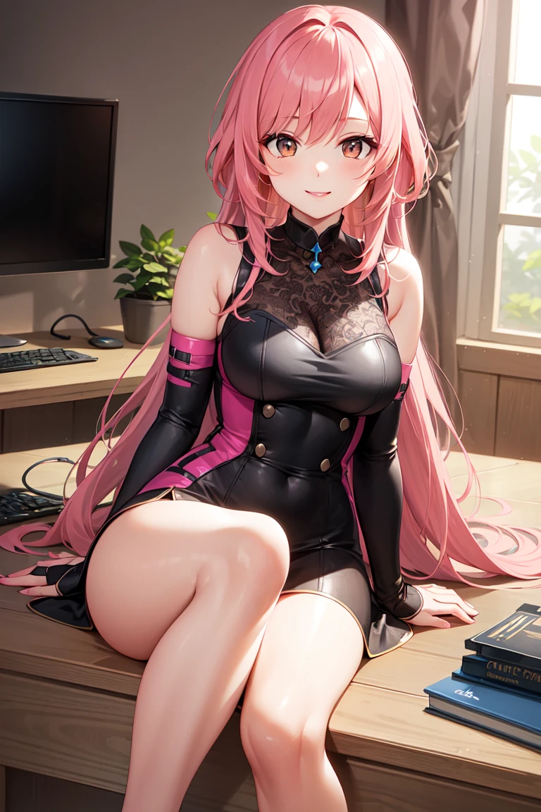hora da maquiagem, quebrar, (qualidade superior, master part, 8k, muito detalhado, beautiful young lady), (1 : 1.5), (Loli: , corar, (programa: 1.2), (cabelo rosa platinado), (sombra dos olhos), pele brilhante, (mascara: 1.0), (mid breast: 1.5), Blake,
(da frente: 1.8), (hair twintails), knee tights,
ultra high-resolution, Absurdo, (fundo branco), Arte Oficial, IQ20000, standding, pose de referencia