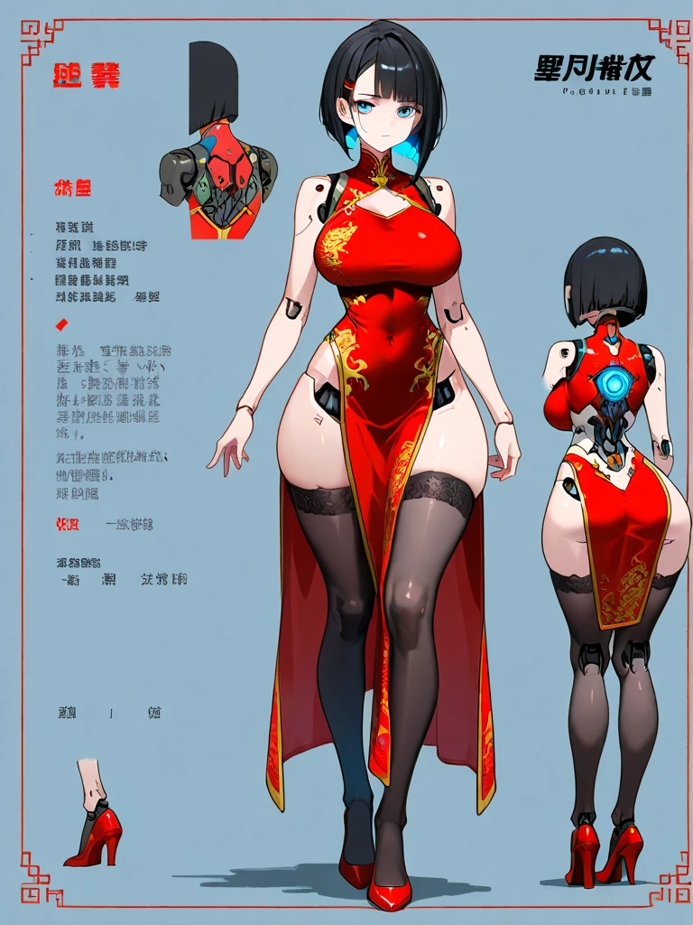 tmasterpiece,HighestQuali,Chinese zombies,Cute breasts,areola of breast,smooth thigh,The beautiful,sexy for,(Rune paper is attached to the head),Black nails,180cm tall,short detailed hair,Qing Dynasty official uniform,fully body photo,slender leg,Vaguely yin