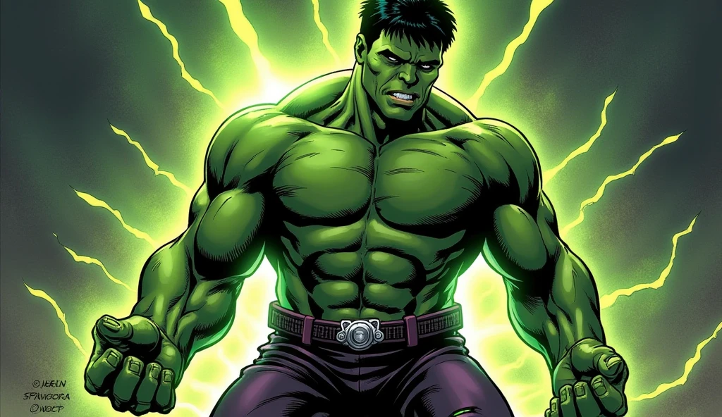 HULK furious black background