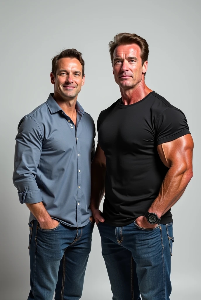 Jean-Claude Van Damme and Arnold  
