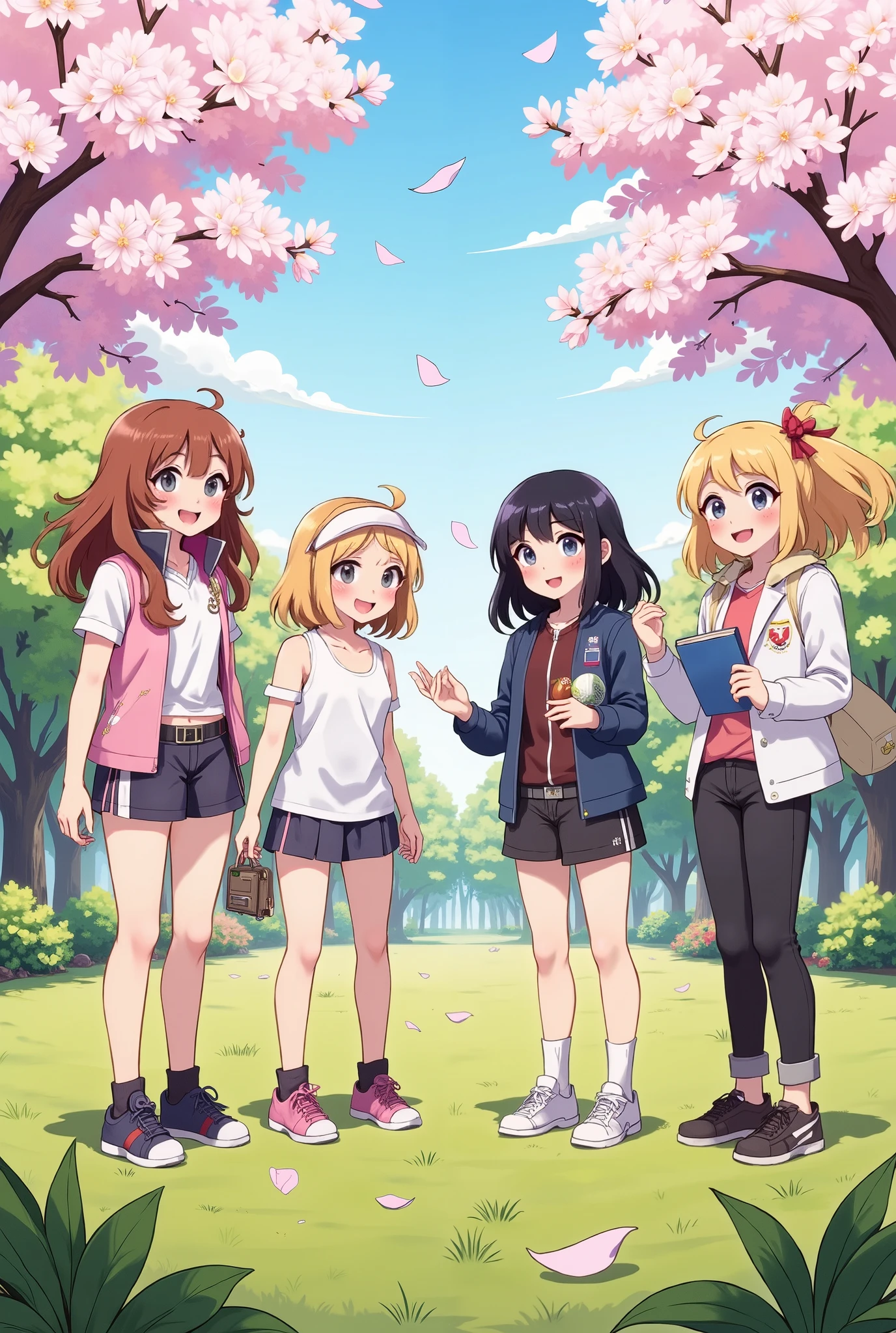 Group of girls making fun of you