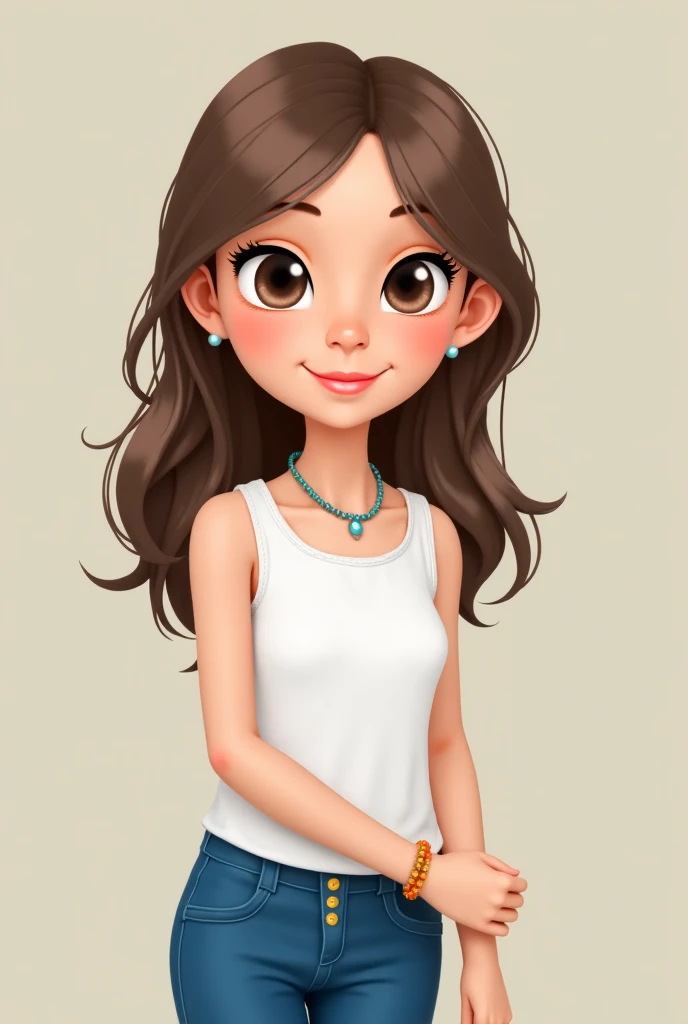 I would like a female version of the brunette character on Roblox