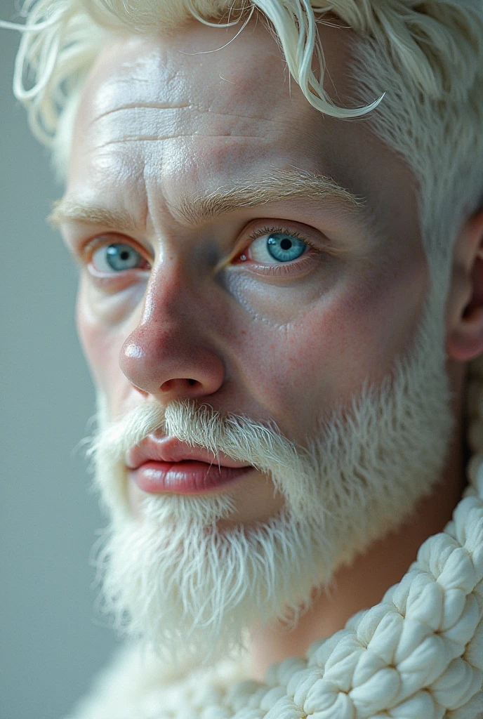 albino man, sexy grinning, hairy body, intense gaze, (sensual:1.2), (detailed features:1.3), (seductive atmosphere), (intimate lighting), hyperrealistic, (contrast:0.9), (albino features), (body hair:1.15), (underwear), (saturated colors:1.1), (portrait), (intricate details:1.2), (provocative expression:1.25), (hdr:1.1), (mesmerizing:1.2), (sultry:1.15),
<lora:Hairy Body:.5>
