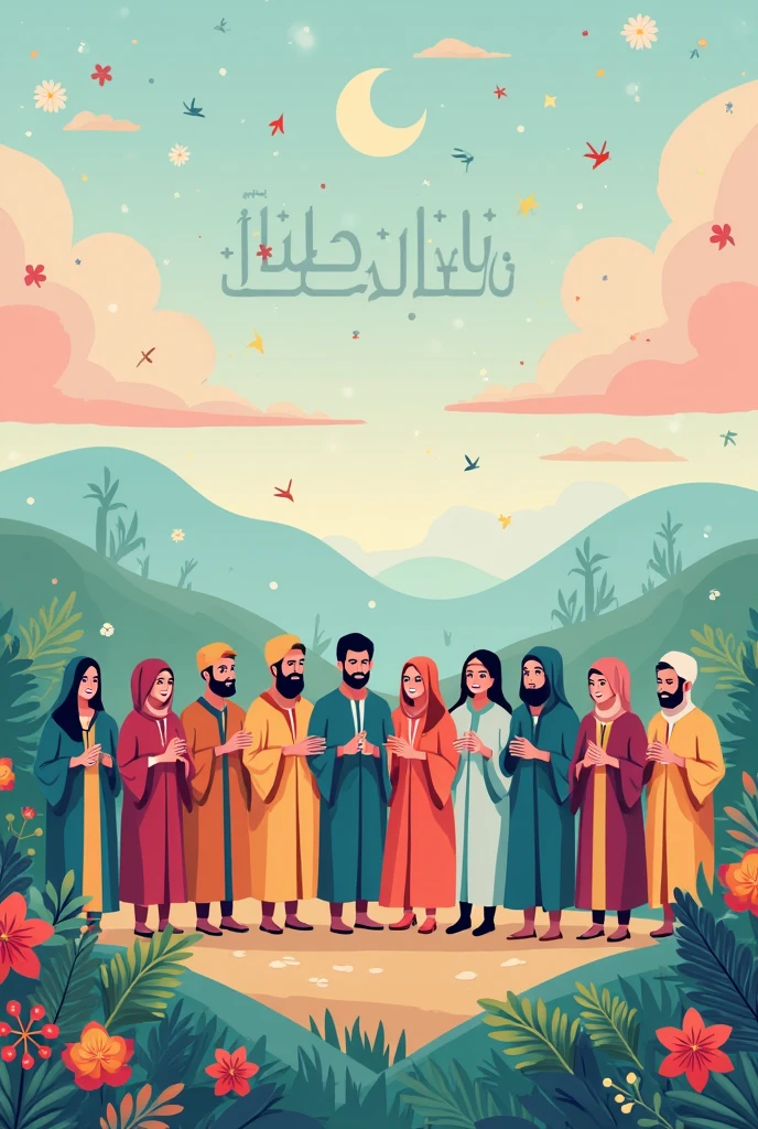 Thumbnail image for Muslim kids with the text " Oneness of God"
