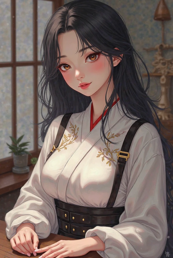 A Japanese beauty who creates a suspenders is the barest bones of a second anime girl