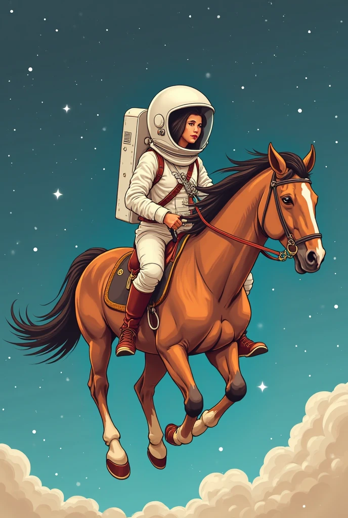 Masterpiece, Best quality, (Very detailed CG Unity 8K wallpapers), (Best quality), (Most Best Illustration), (Best shadows),Astronaut boy on horseback,s the perfect face,space backdrop,heavenly body,galactic,galaxias,(Martian ground),kosmos,Horses gallop