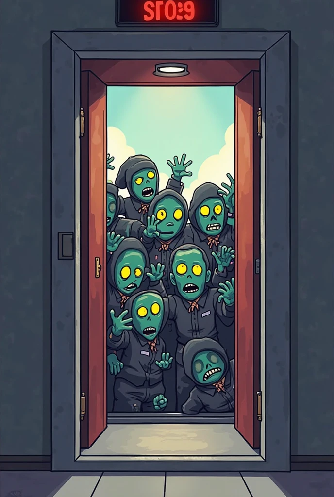 The spooky cinema,All I see are zombies