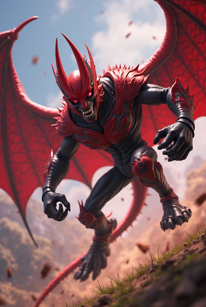 Realistic photos, RAW Photos, daemon, attacks viewer, Powerful movements, jump on prey, ((Dynamic jump)), Sharp Claws, daemon approaching from above, sudden approach, Bad-tempered, dynamic Shot from grand